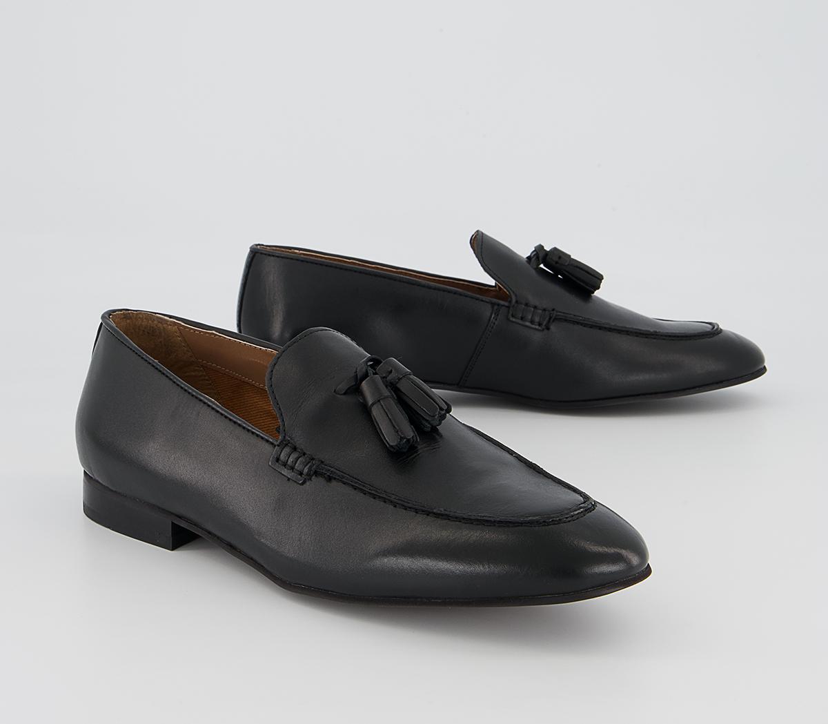 Hudson London Bolton Tassel Loafers Hudson London Bolton Tassel Loafers Black Leather