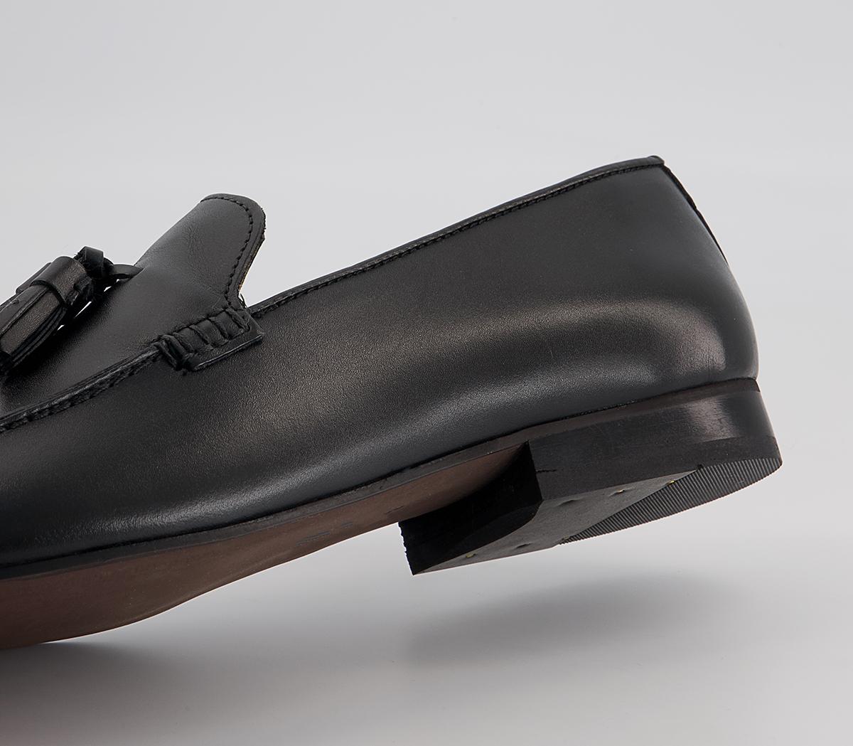 Hudson London Bolton Tassel Loafers Hudson London Bolton Tassel Loafers Black Leather