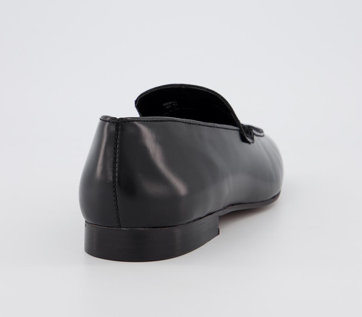 Hudson LondonBolton Tassel LoafersBlack High Shine