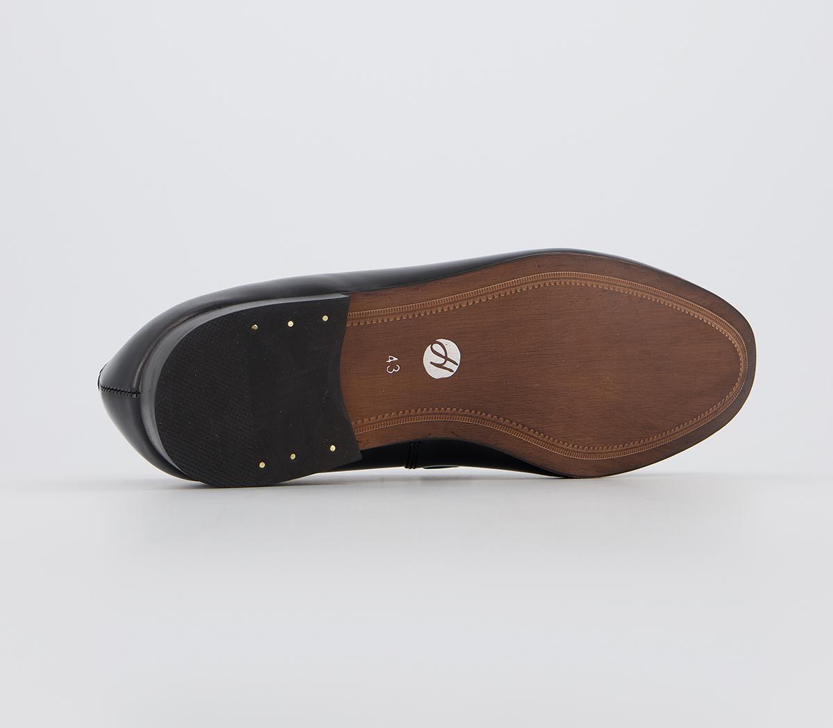 Hudson LondonBolton Tassel LoafersBlack High Shine