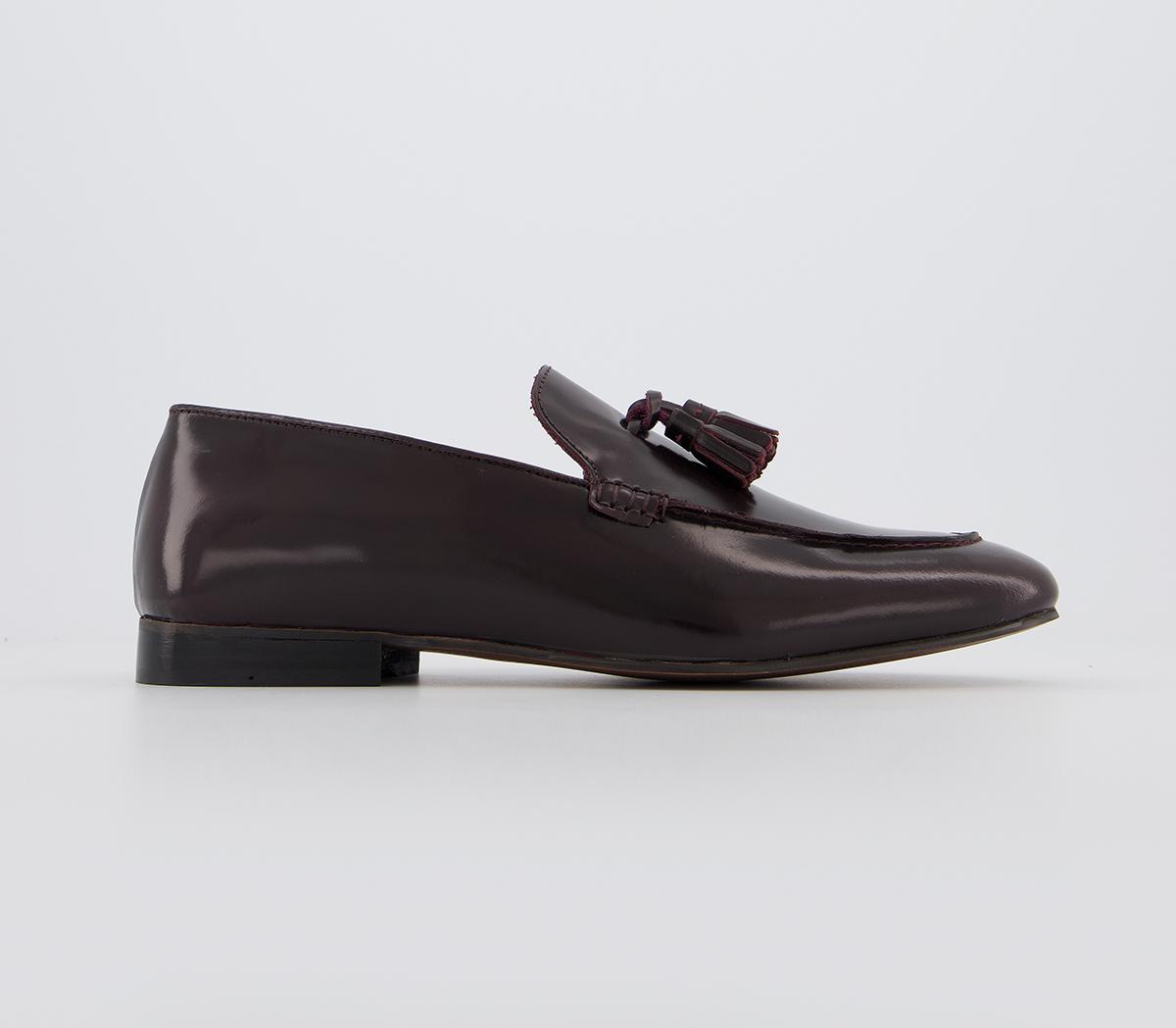 men's high shine loafers