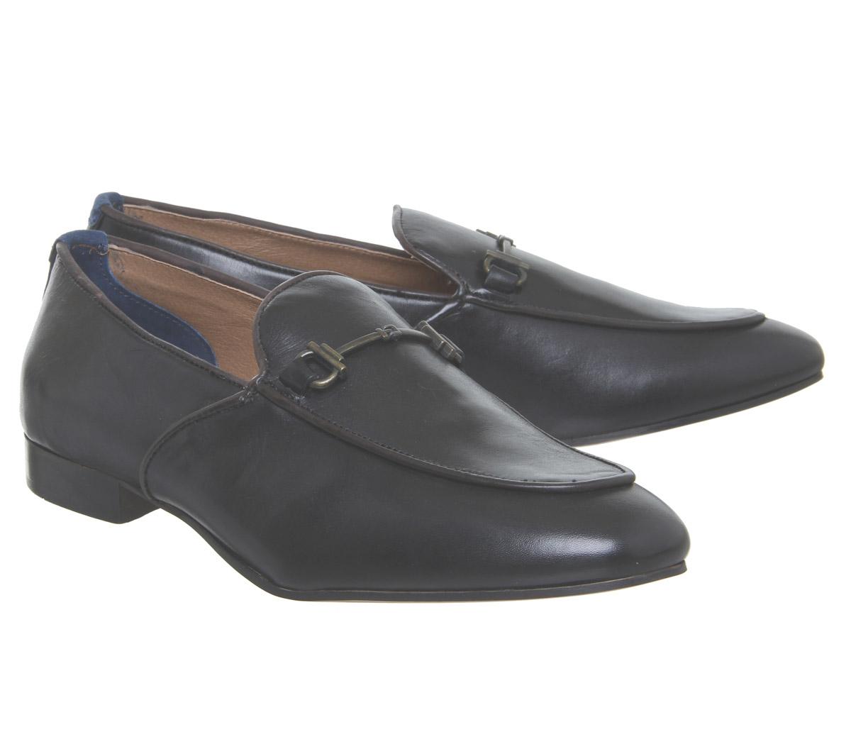 Hudson LondonCarmarthen LoafersBlack Grey