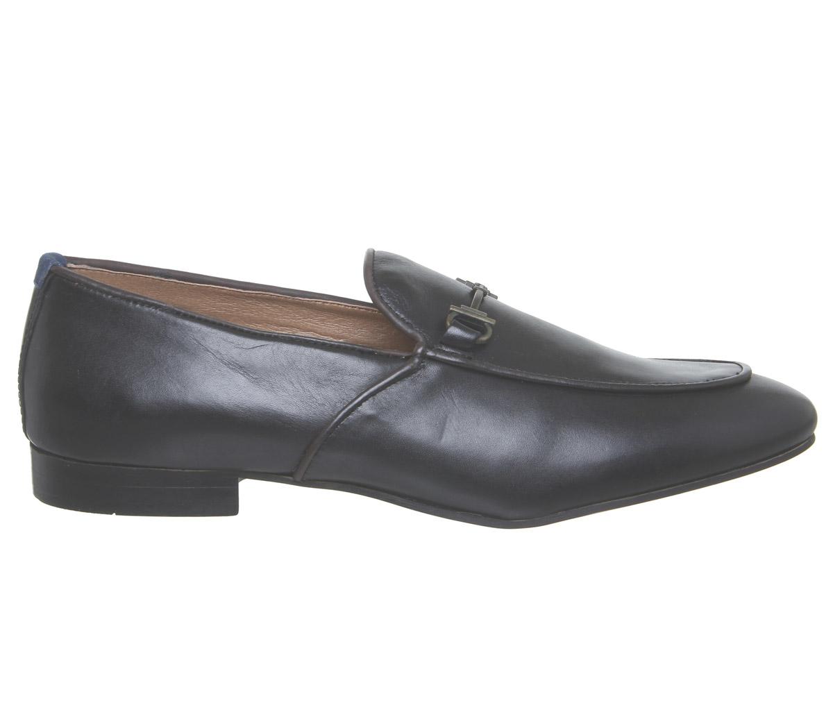 Hudson London Carmarthen Loafers Black Grey - Men’s Smart Shoes