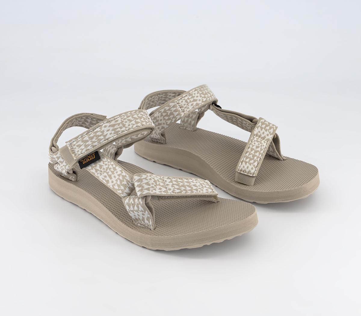 Teva Original Universal Sandals Etching Feather Grey - Women's Sandals