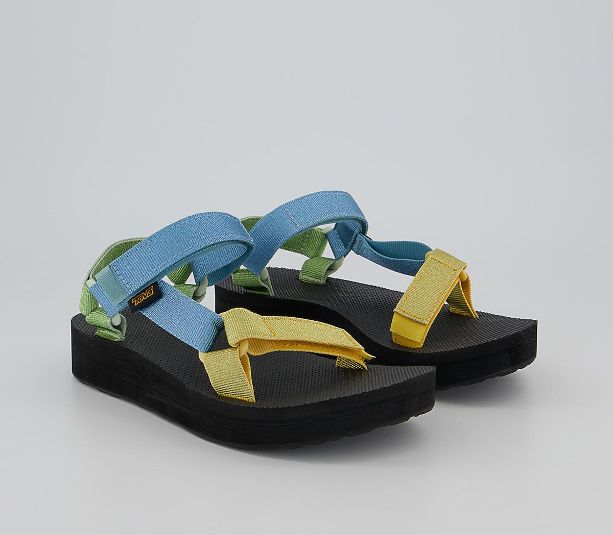 Teva Midform Universal Sandals Teva Midform Universal Sandals Metallic Blue Multi