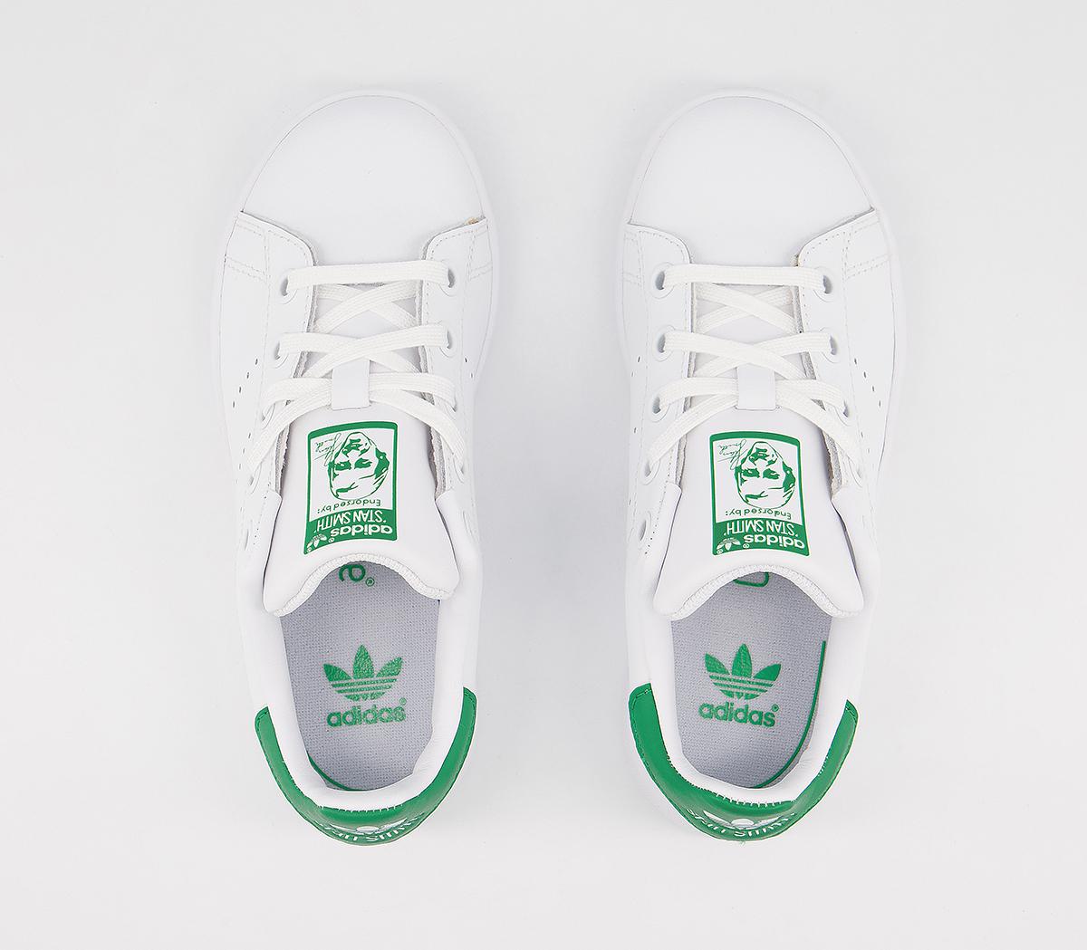 adidas Stan Smith Kids Trainers adidas Stan Smith Kids Trainers White Green