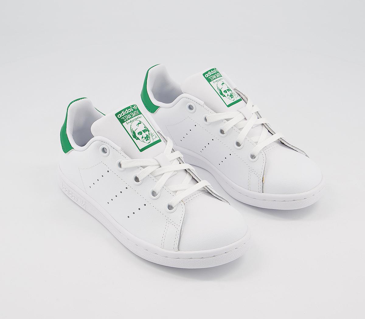 adidas Stan Smith Kids Trainers adidas Stan Smith Kids Trainers White Green