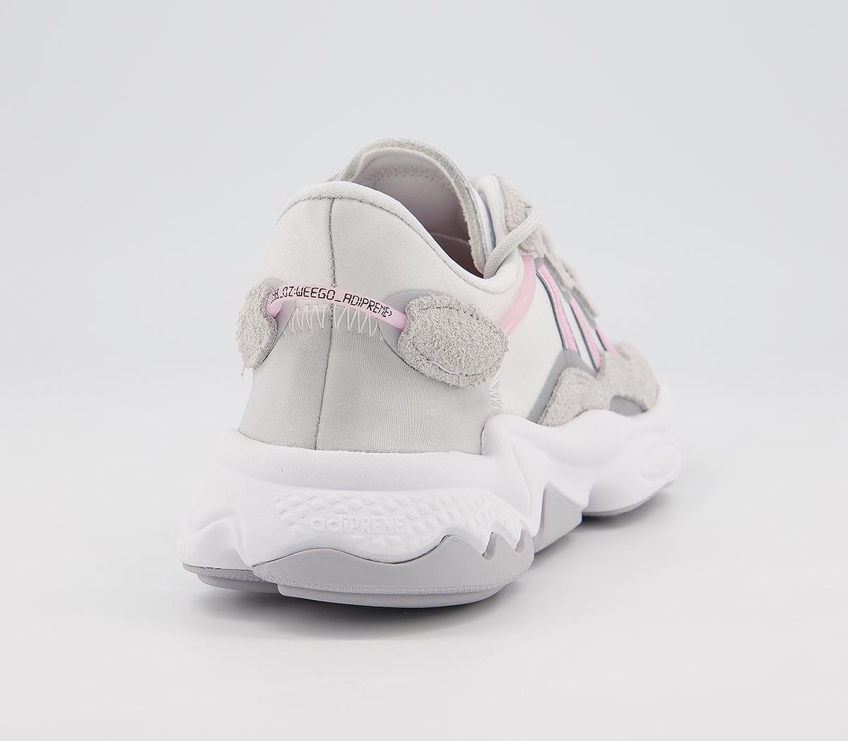 adidas gazelle silver green womens Raf Simons Clear Pink Silver Metallic Ozweego  THE-ECHELON
