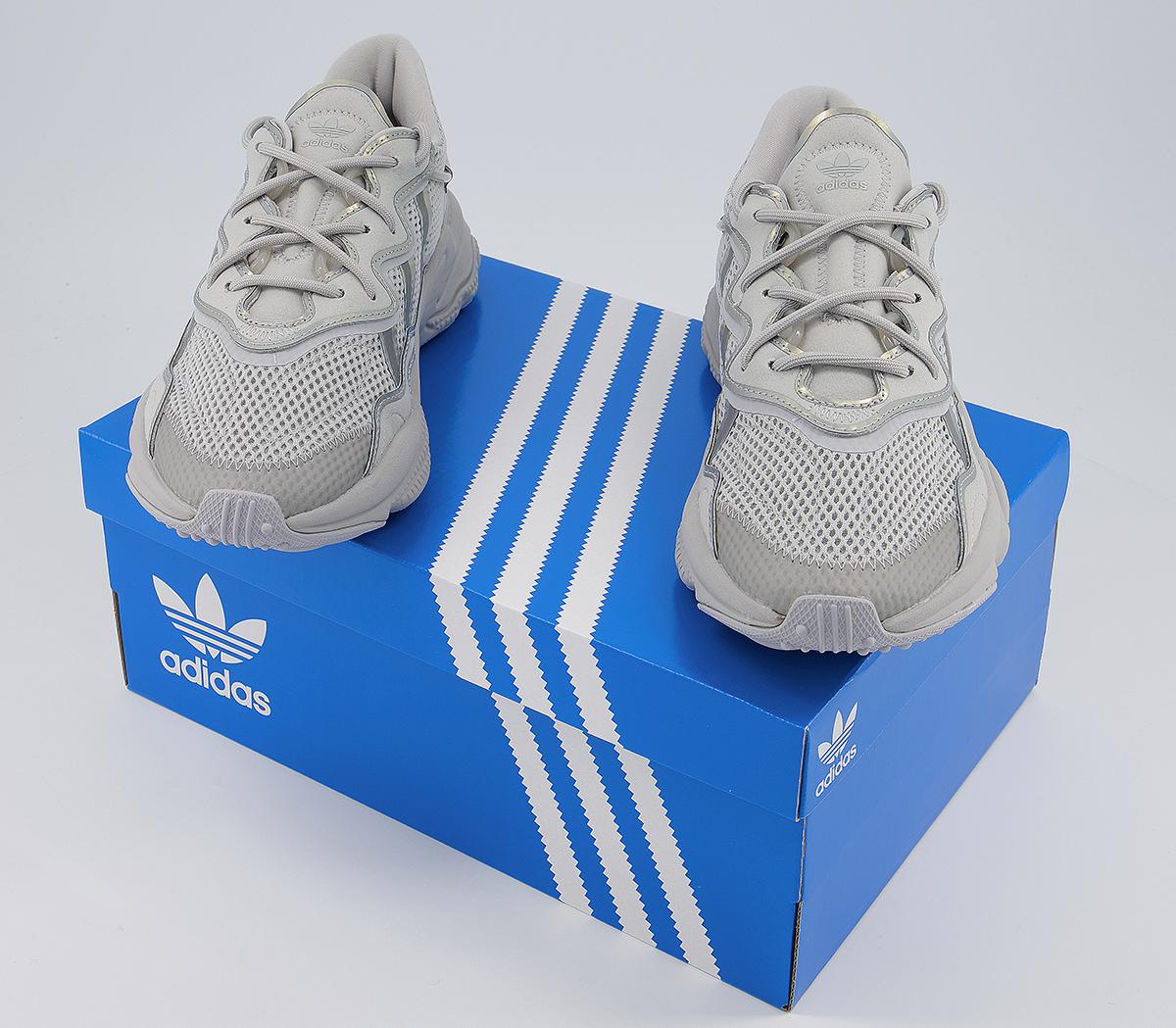 ozweego trainers grey two grey two white