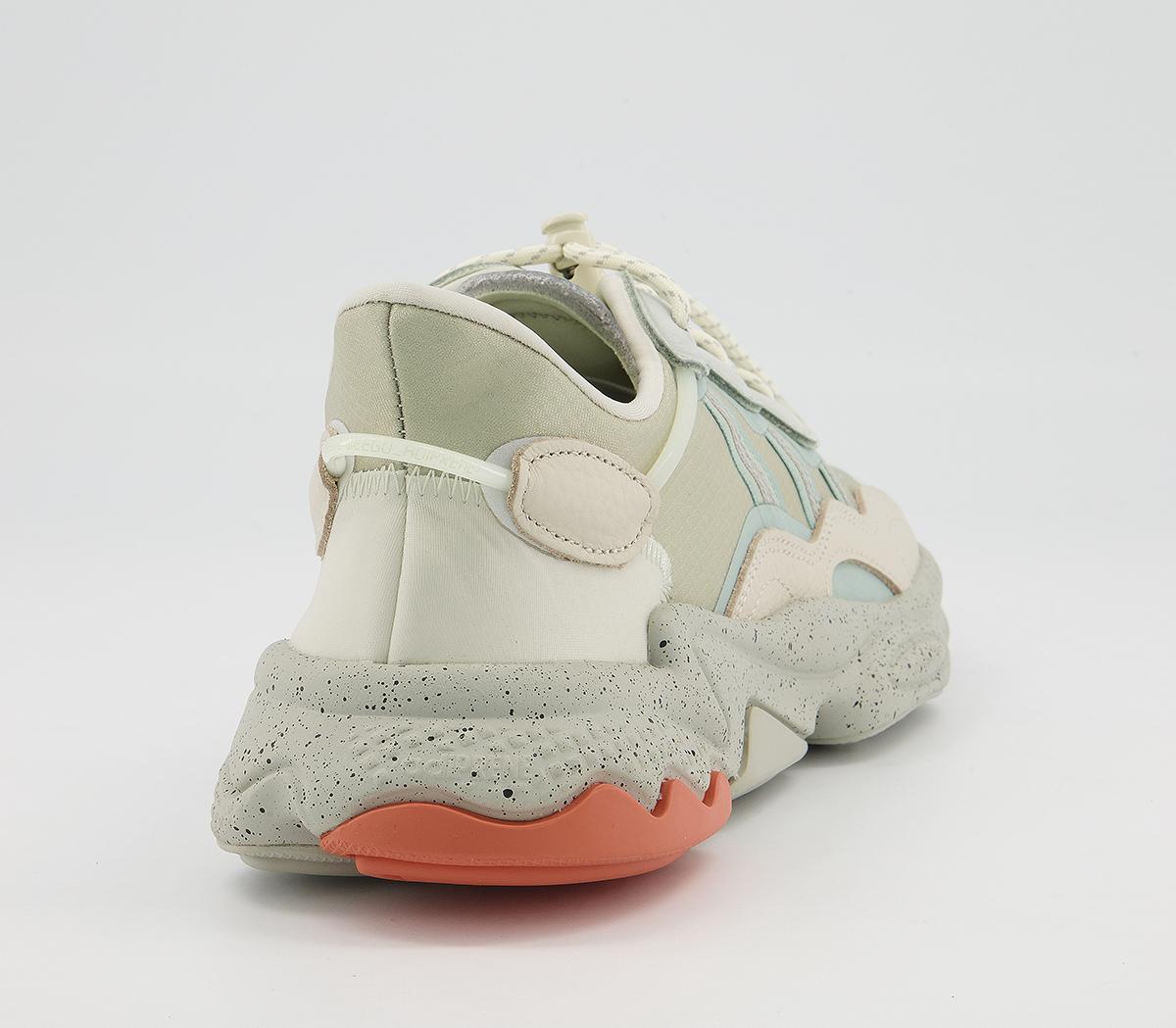 adidas Ozweego Trainers adidas Ozweego Trainers Halo Green Aluminium Grey Off White Copper