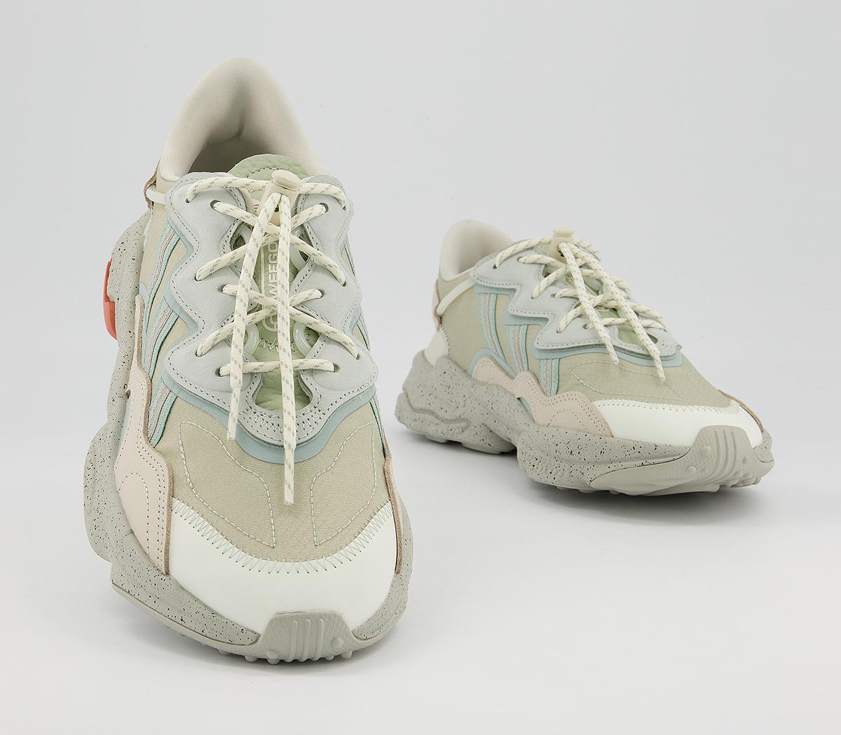 adidas Ozweego Trainers adidas Ozweego Trainers Halo Green Aluminium Grey Off White Copper