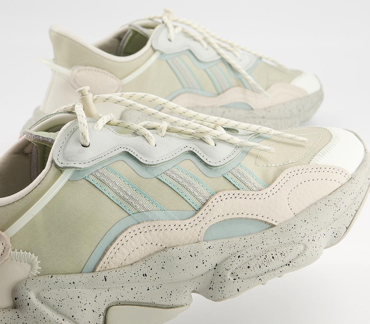 adidas Ozweego Trainers adidas Ozweego Trainers Halo Green Aluminium Grey Off White Copper
