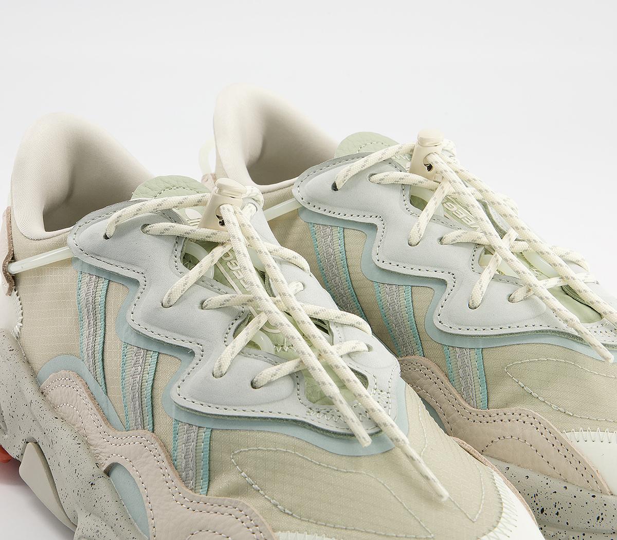 adidas Ozweego Trainers adidas Ozweego Trainers Halo Green Aluminium Grey Off White Copper
