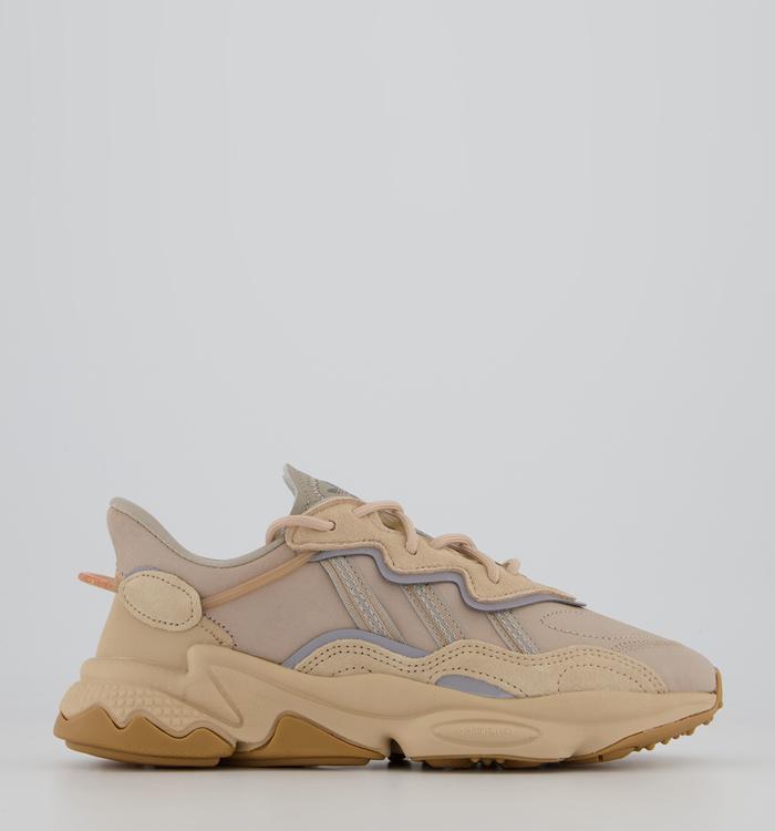 adidas Ozweego Trainers Pale Nude Light Brown Solar Red