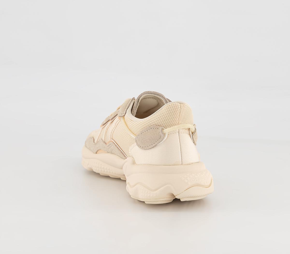 ozweego trainers ecru tint halo blush