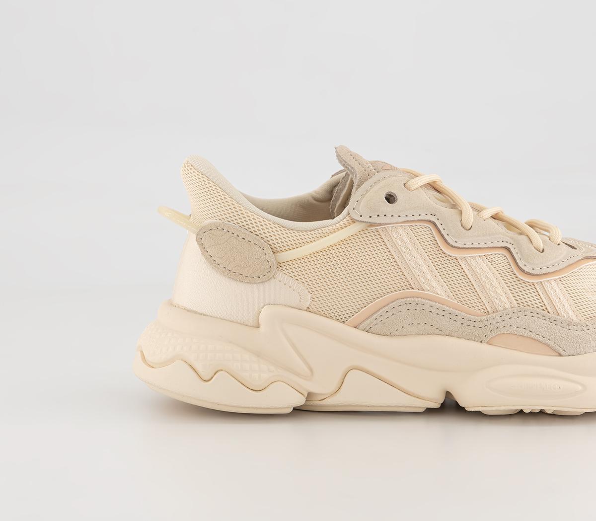 ozweego trainers ecru tint halo blush