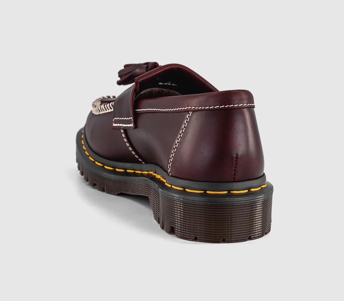 Dr. MartensAdrian LoafersCherry Red Whip Stitch