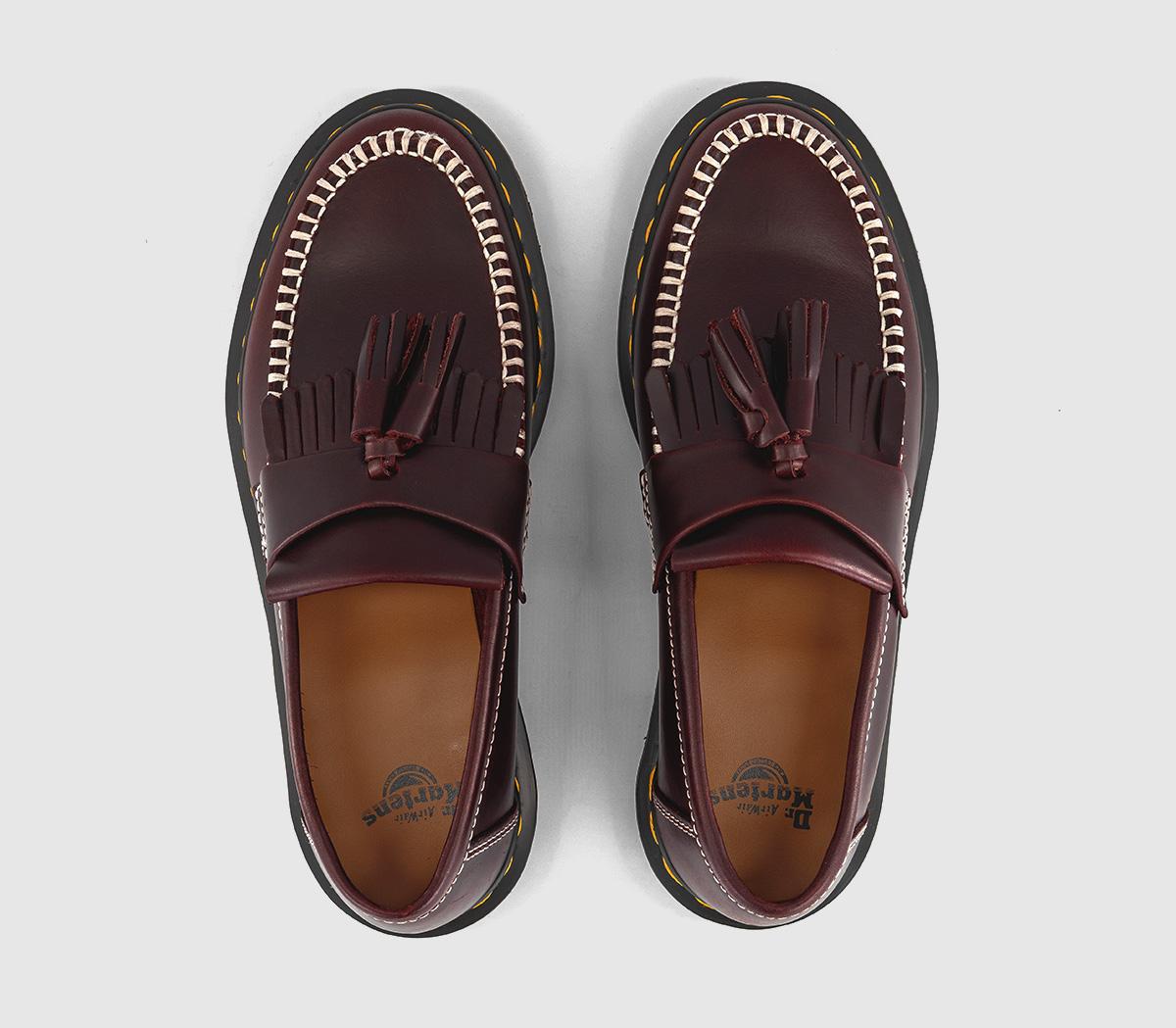 Dr. MartensAdrian LoafersCherry Red Whip Stitch
