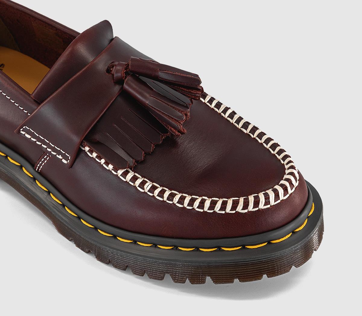 Dr. MartensAdrian LoafersCherry Red Whip Stitch