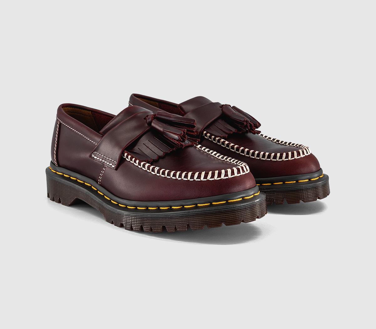 Dr. MartensAdrian LoafersCherry Red Whip Stitch