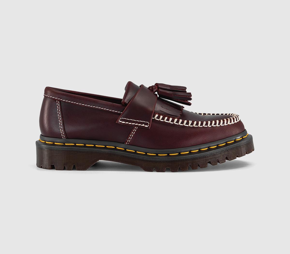 Dr. MartensAdrian LoafersCherry Red Whip Stitch