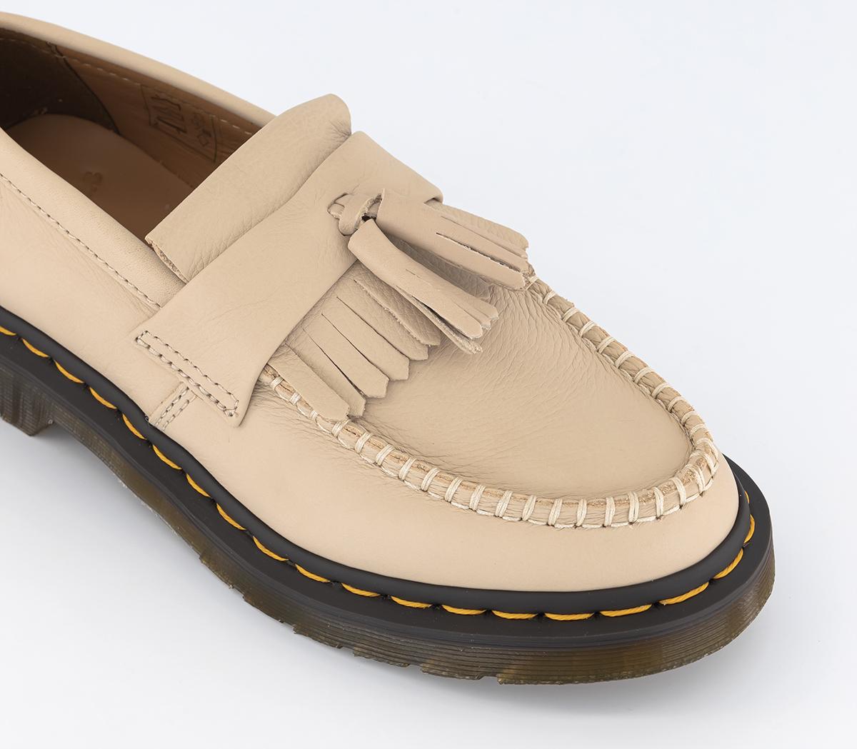 Dr. Martens Adrian Loafers Parchment Beige Virginia - Flat Shoes 