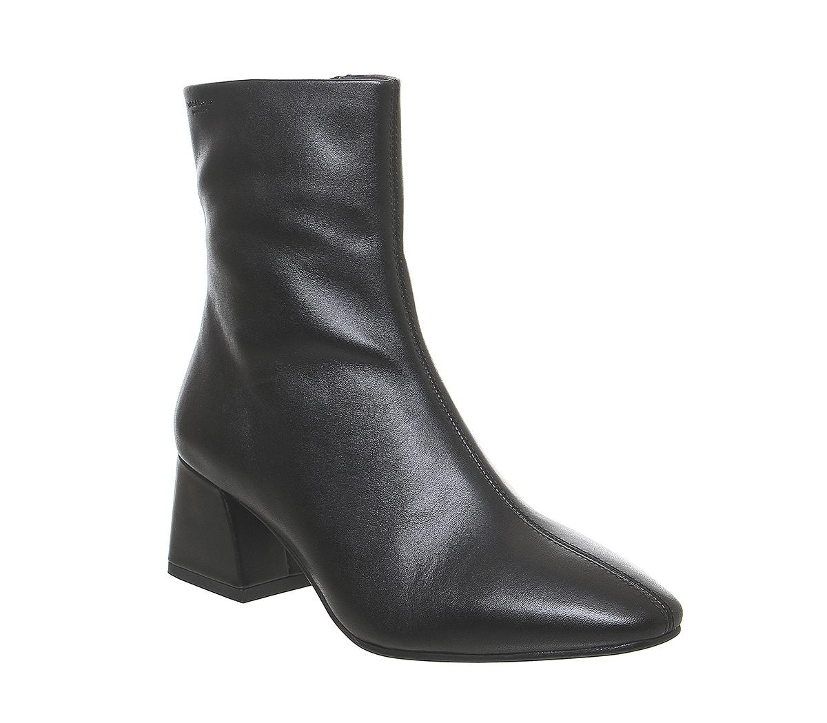 Vagabond Shoemakers Alice Block Heel Boots Black - Women's Ankle Boots