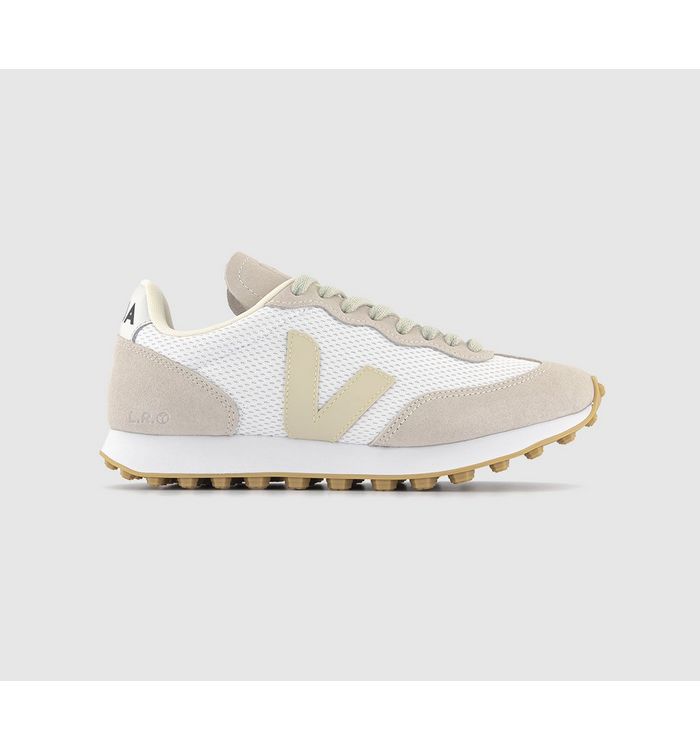 Veja Womens Riobranco Trainers White Pierre Natural F Leather, 5