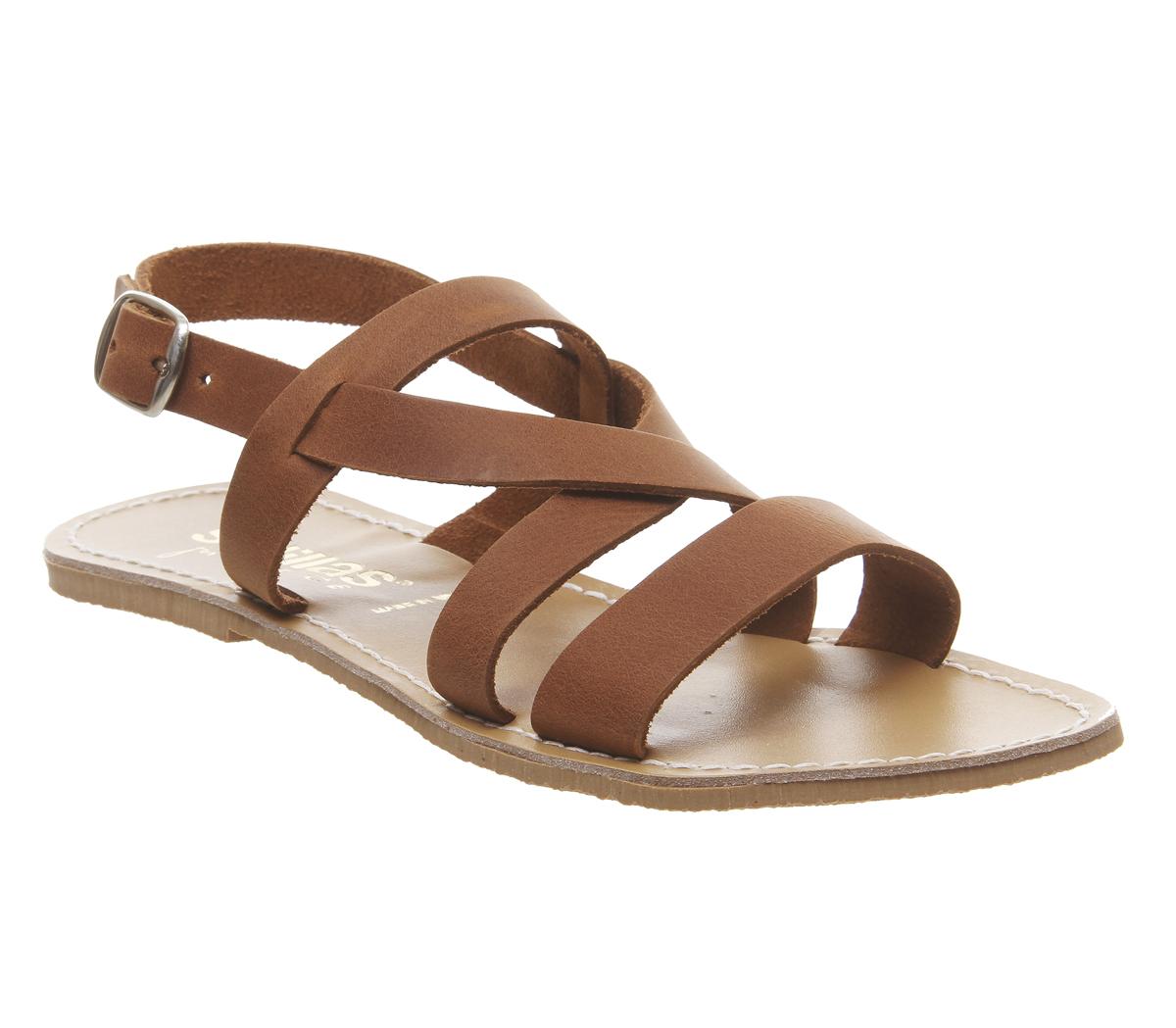 Solillas Solillas Strappy Sandals Tan - Women’s Sandals