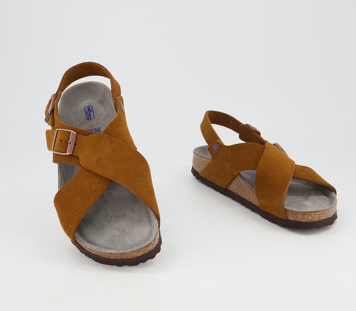 Tulum Suede Leather Ladies Sandals Birkenstock Tulum Mink
