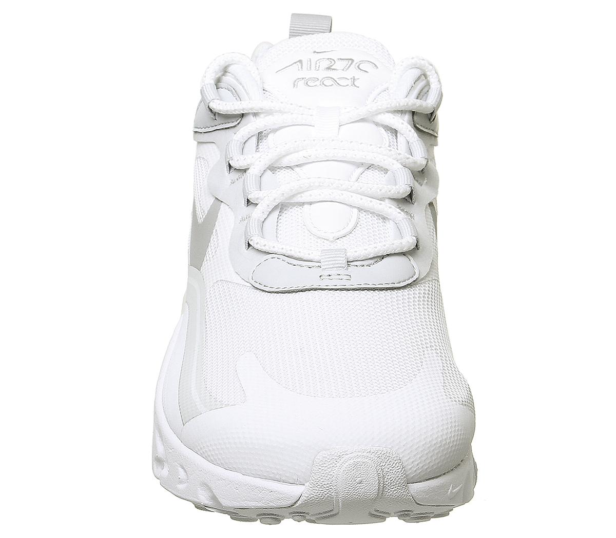 nike air max 270 react white men's