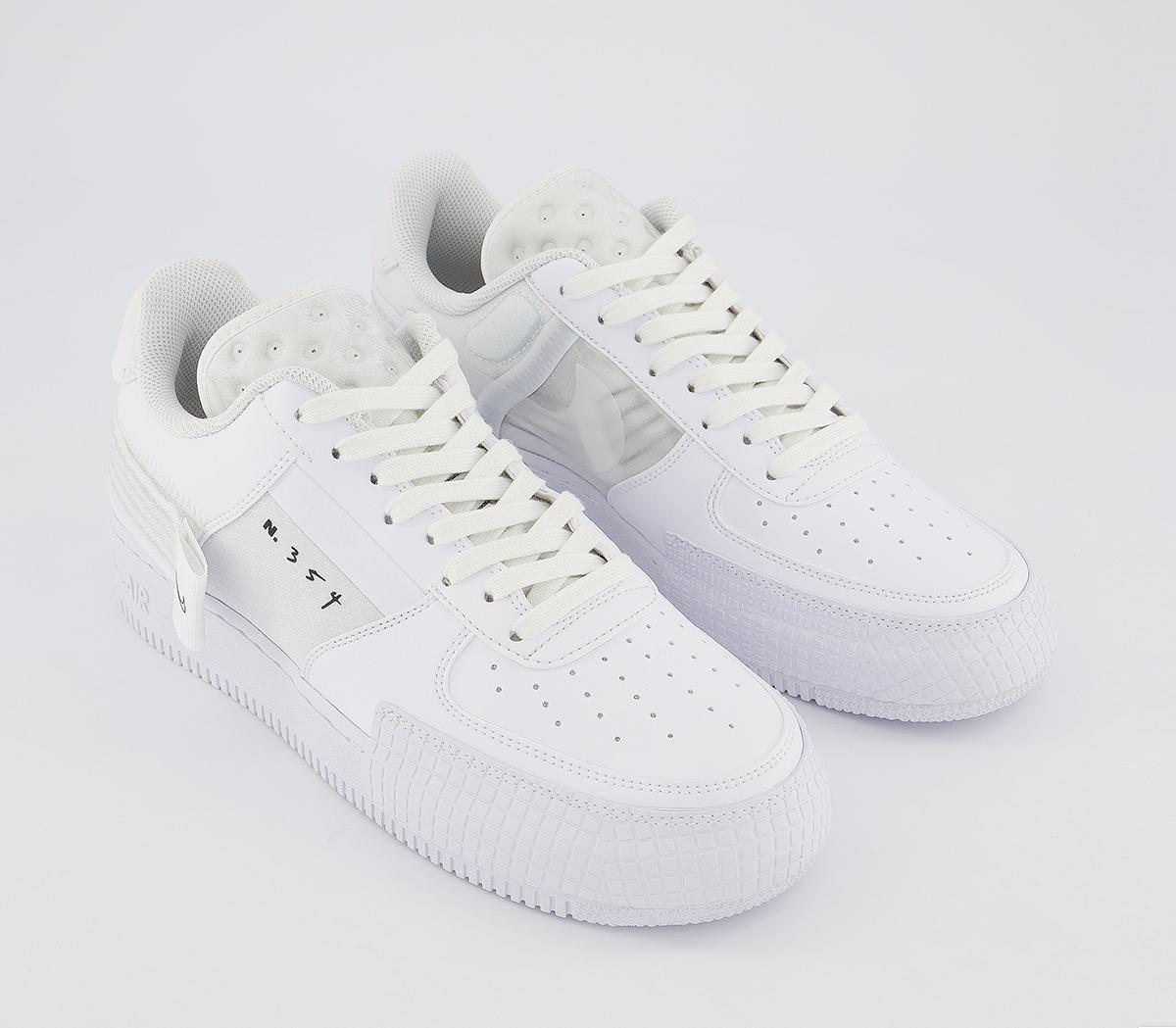 nike air force 1 type white and black