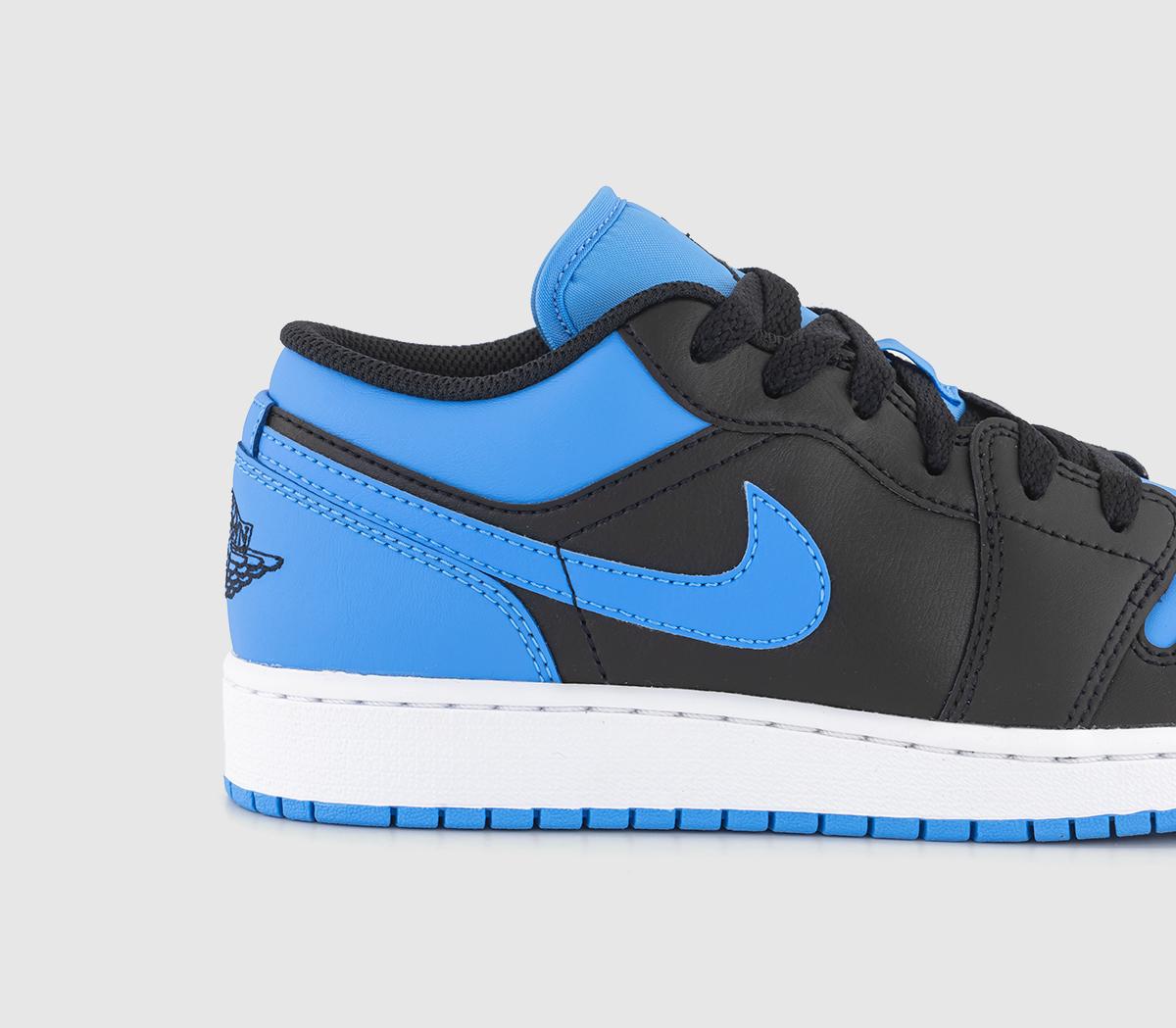 JordanAir Jordan 1 Low Junior TrainersUniversity Blue Black White
