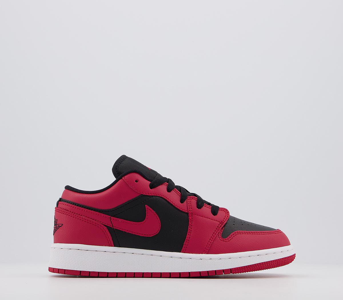 Jordan Air Jordan 1 Low Gs Trainers Gym Red Black White Womens Trainers