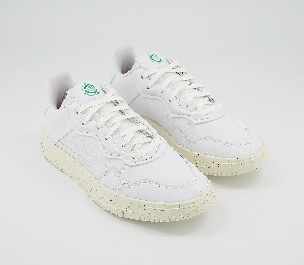 adidas originals clean classics sustainable sc premiere trainers in white