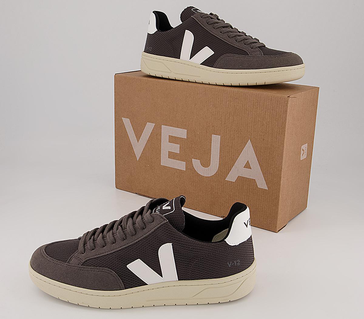 VEJA V-12 Trainers VEJA V-12 Trainers Bmesh Grafite White