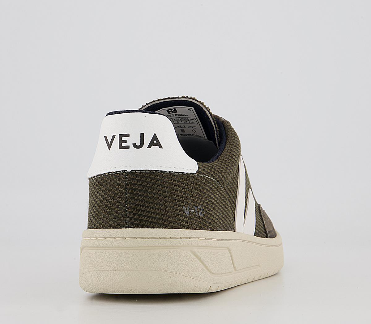 VEJA V-12 Trainers VEJA V-12 Trainers Bmesh Olive White