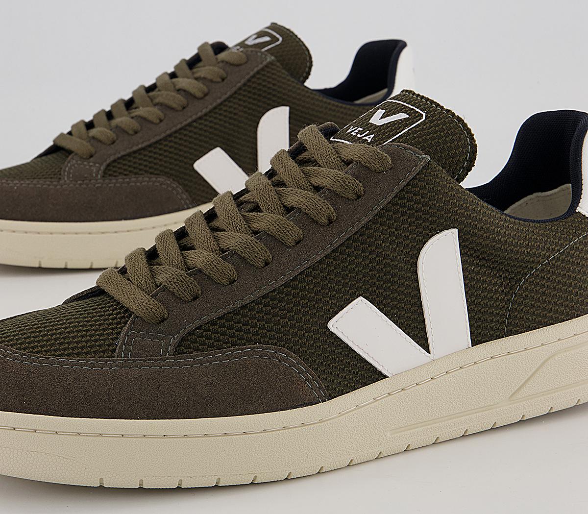 VEJA V-12 Trainers VEJA V-12 Trainers Bmesh Olive White