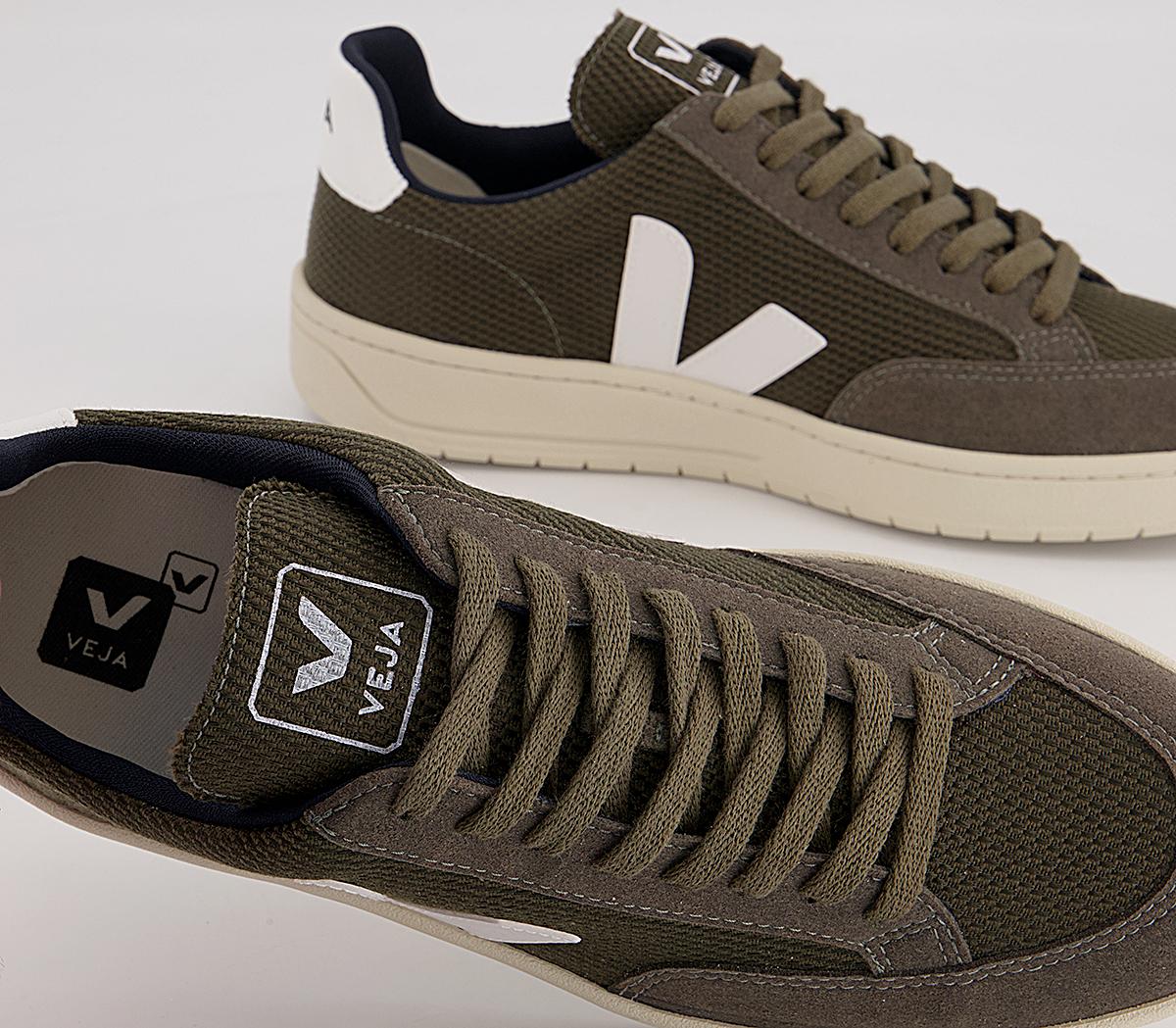 VEJA V-12 Trainers VEJA V-12 Trainers Bmesh Olive White