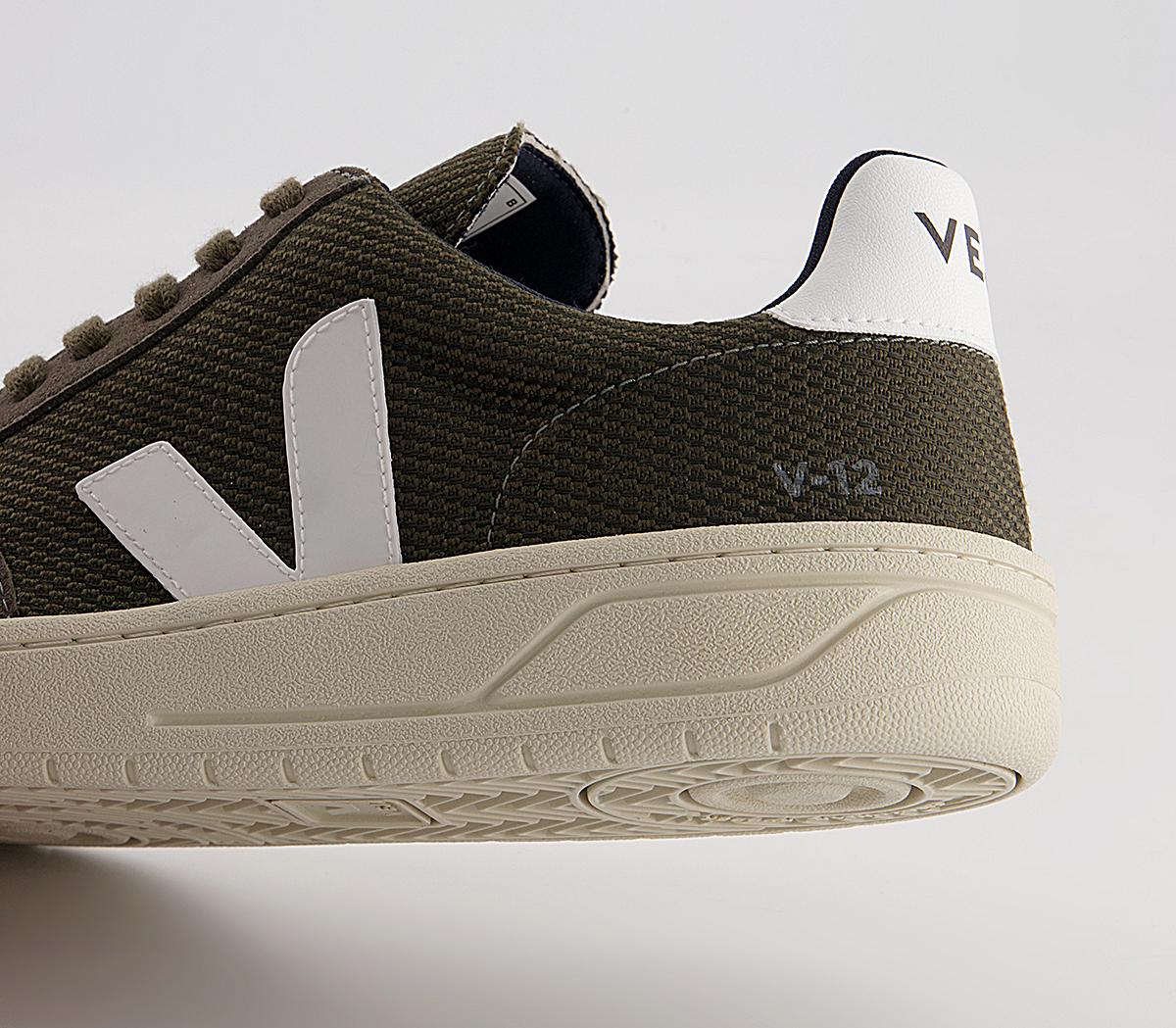 VEJA V-12 Trainers VEJA V-12 Trainers Bmesh Olive White