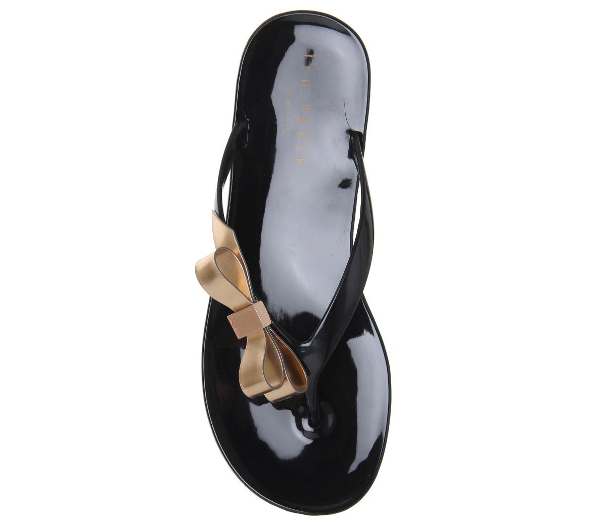 Ted BakerSuszie Flip FlopsBlack Rose Gold