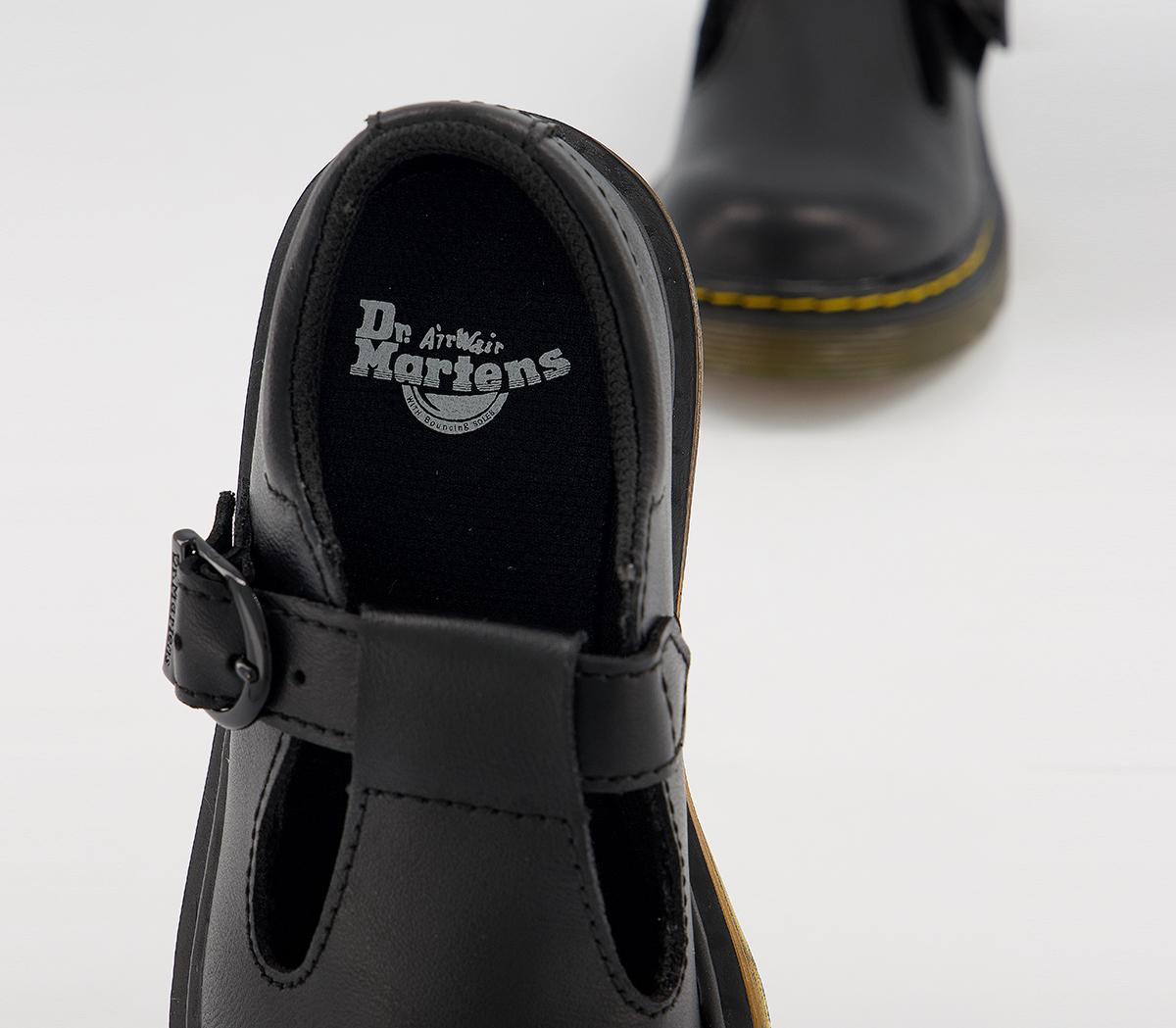 Martens Polley Mary Jane Junior Shoes Black Unisex