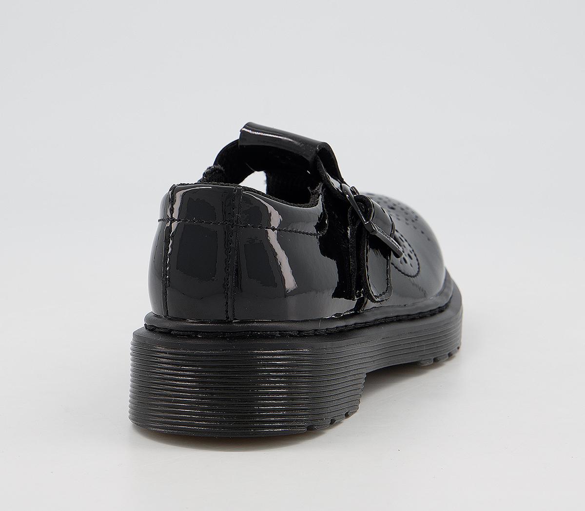 Dr. Martens Polley Mary Jane Junior Shoes Dr. Martens Polley Mary Jane Junior Shoes Black Patent Brogue