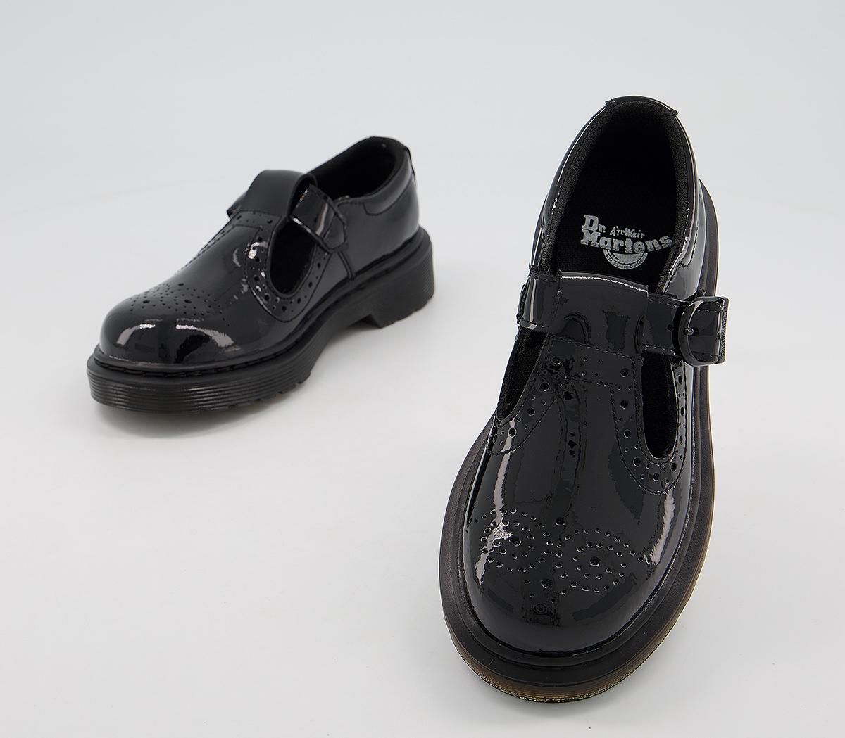 Dr. Martens Polley Mary Jane Junior Shoes Dr. Martens Polley Mary Jane Junior Shoes Black Patent Brogue