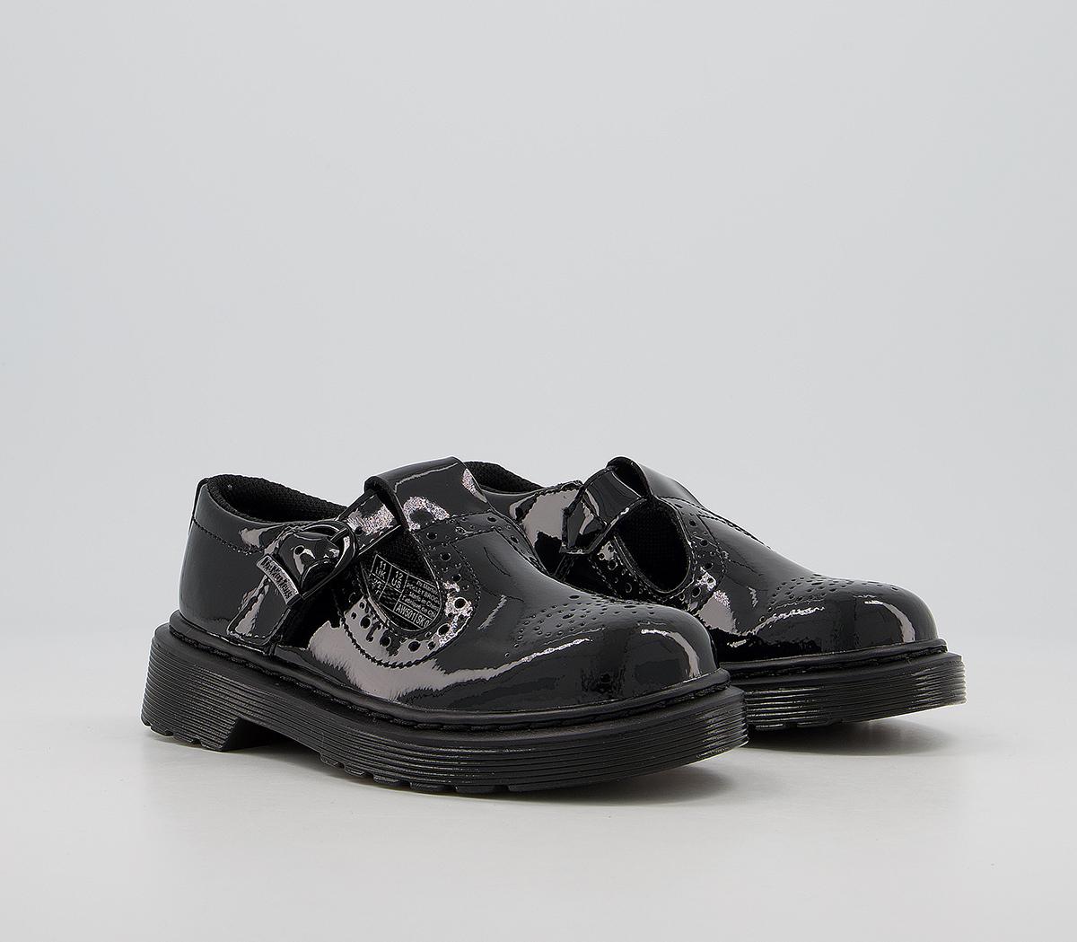 Dr. Martens Polley Mary Jane Junior Shoes Dr. Martens Polley Mary Jane Junior Shoes Black Patent Brogue