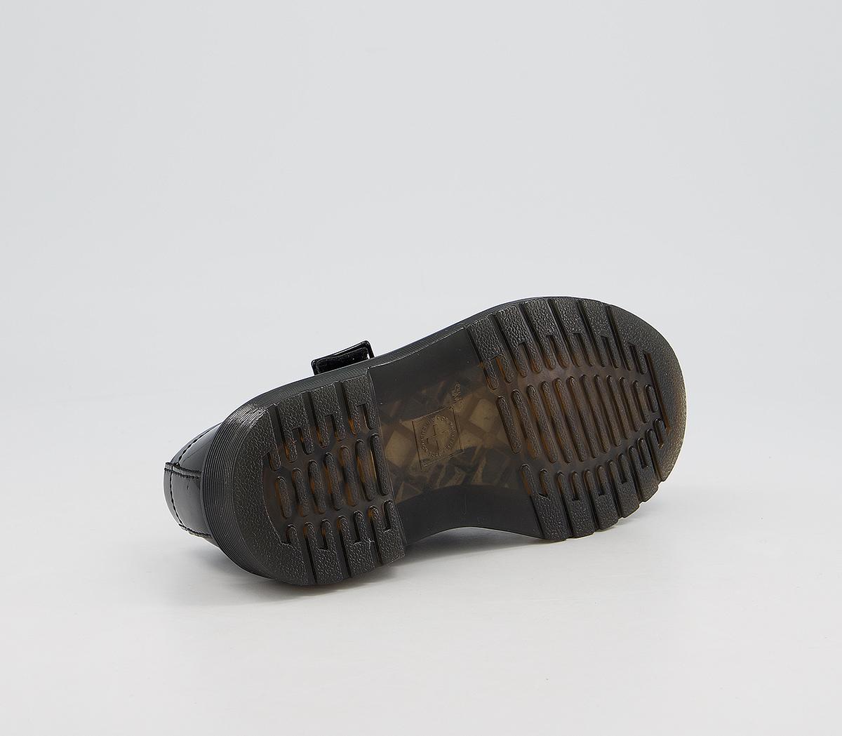 Dr. Martens Polley Mary Jane Junior Shoes Dr. Martens Polley Mary Jane Junior Shoes Black Patent Brogue