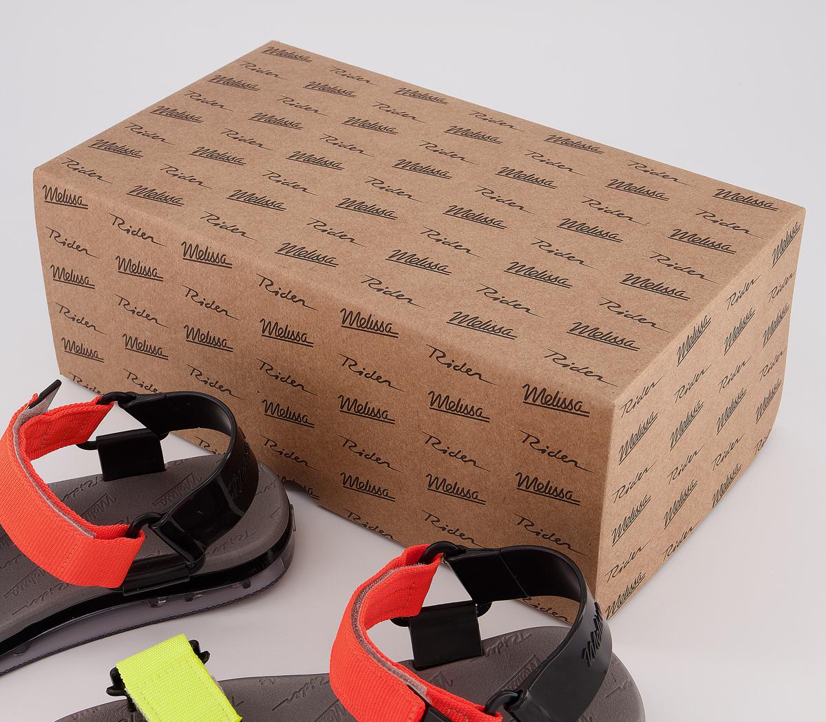 MelissaRider Papete SandalsBlack Bright