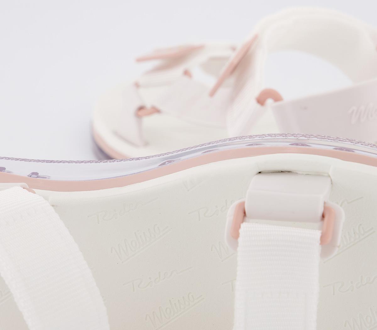 MelissaRider Papete SandalsWhite Blush
