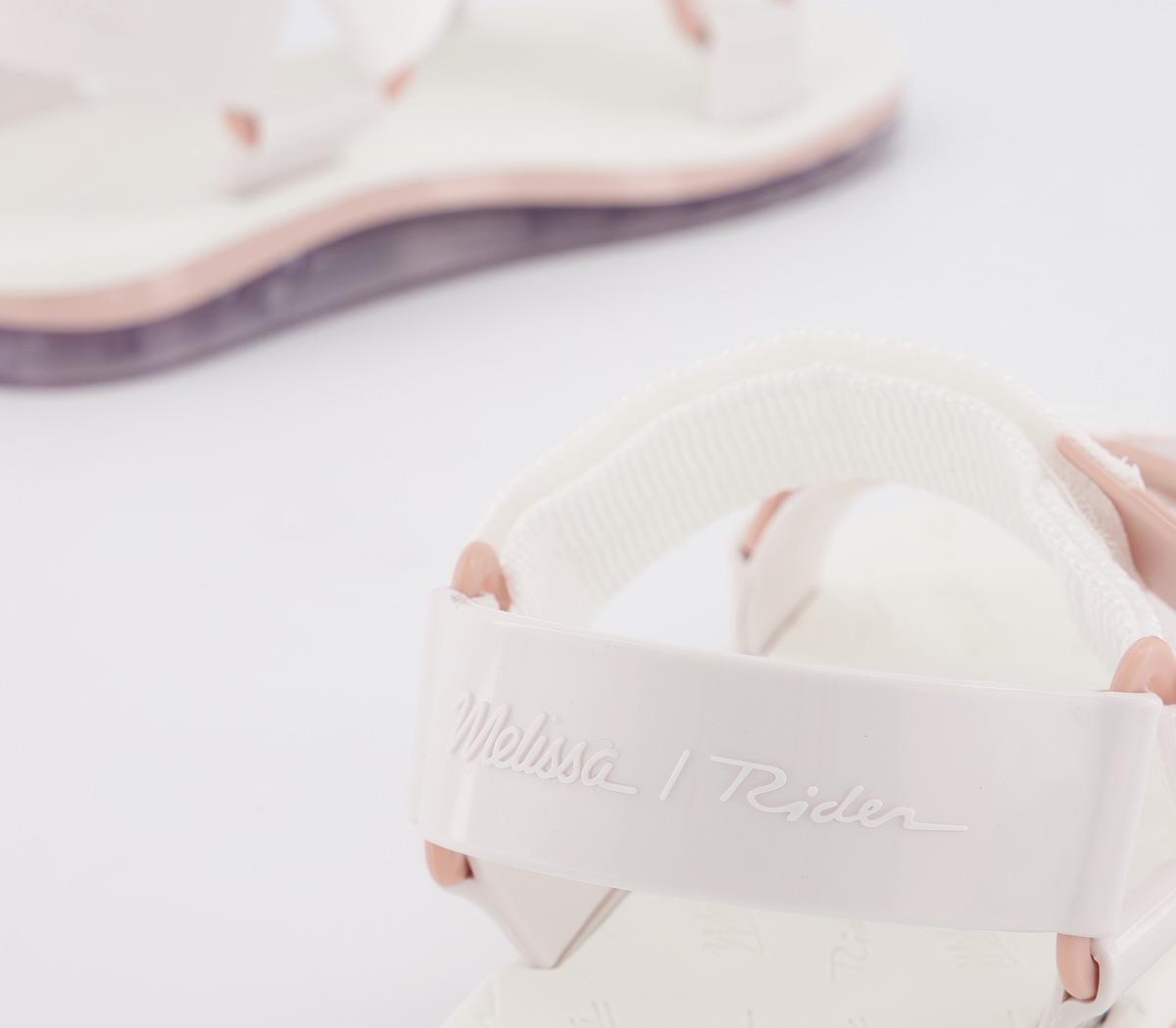 MelissaRider Papete SandalsWhite Blush