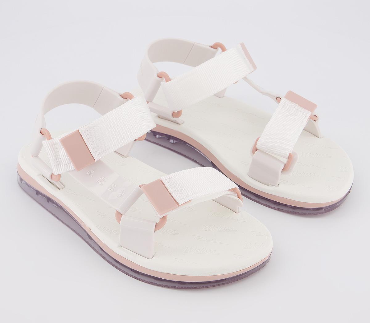 MelissaRider Papete SandalsWhite Blush